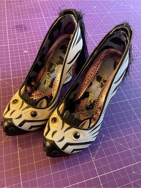 NWOB Irregular Choice Zebra Heels. Size 38